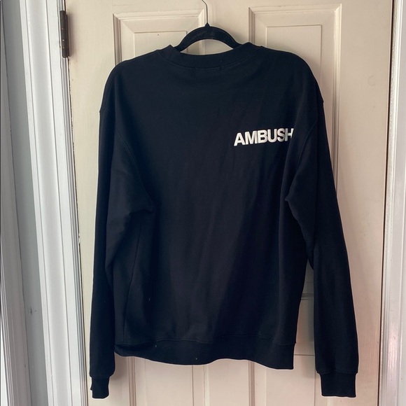 Ambush Black Crewneck Men's Sweater - Picture 3 of 3